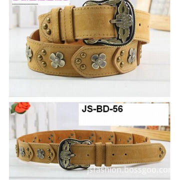 High Quality Fashion Lady Leather Belt / Design Women's Wide Belts Js-264-DC